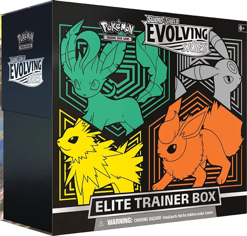 Pokémon EVOLVING SKIES Elite Trainer Box Pokémon Evolving Skies Elite Trainer Box + Jolteon Window