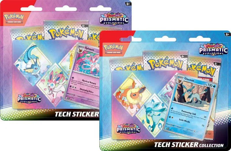 Prismatic Evolution Tech Sticker Collection