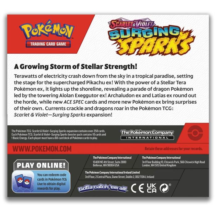 Pokémon TCG: Scarlet & Violet 8: Surging Sparks: Booster Box